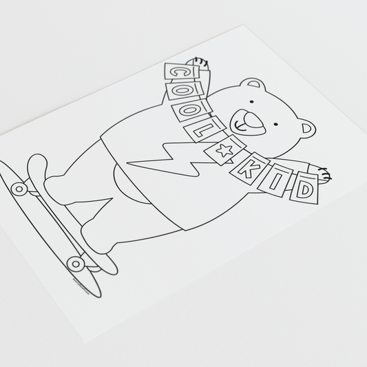 Free Cool Critter Colour Page