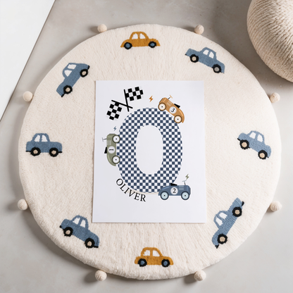 Personalised Toy Racer Print
