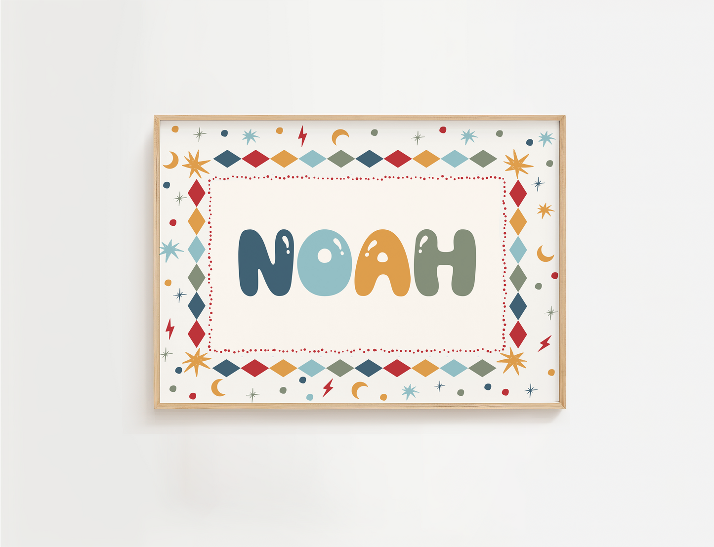 Adventure Primary Personalised Name Print