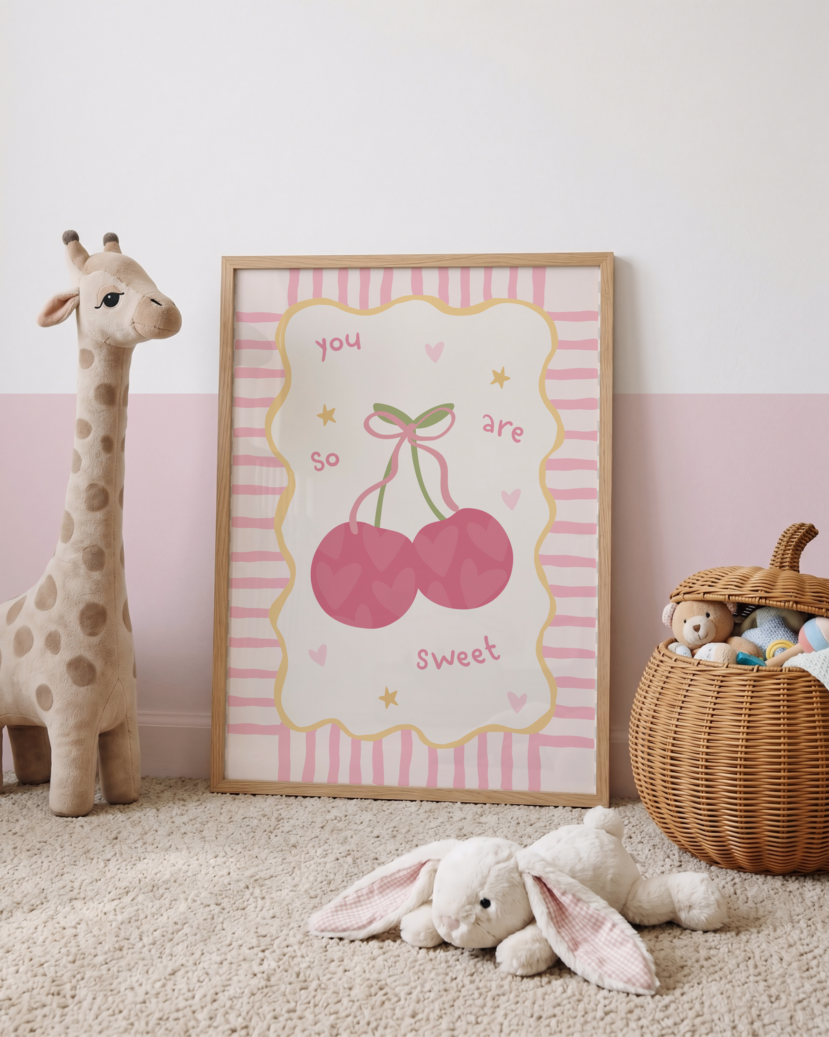 "You are so sweet" Cherry Print
