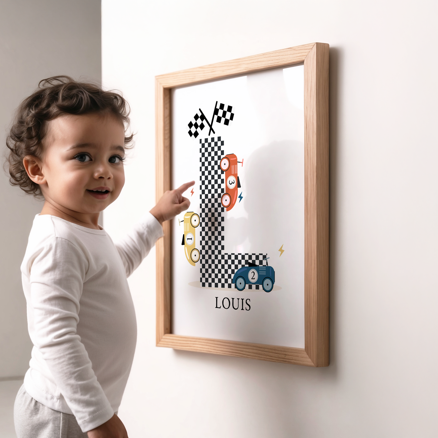 Personalised Toy Racer Print
