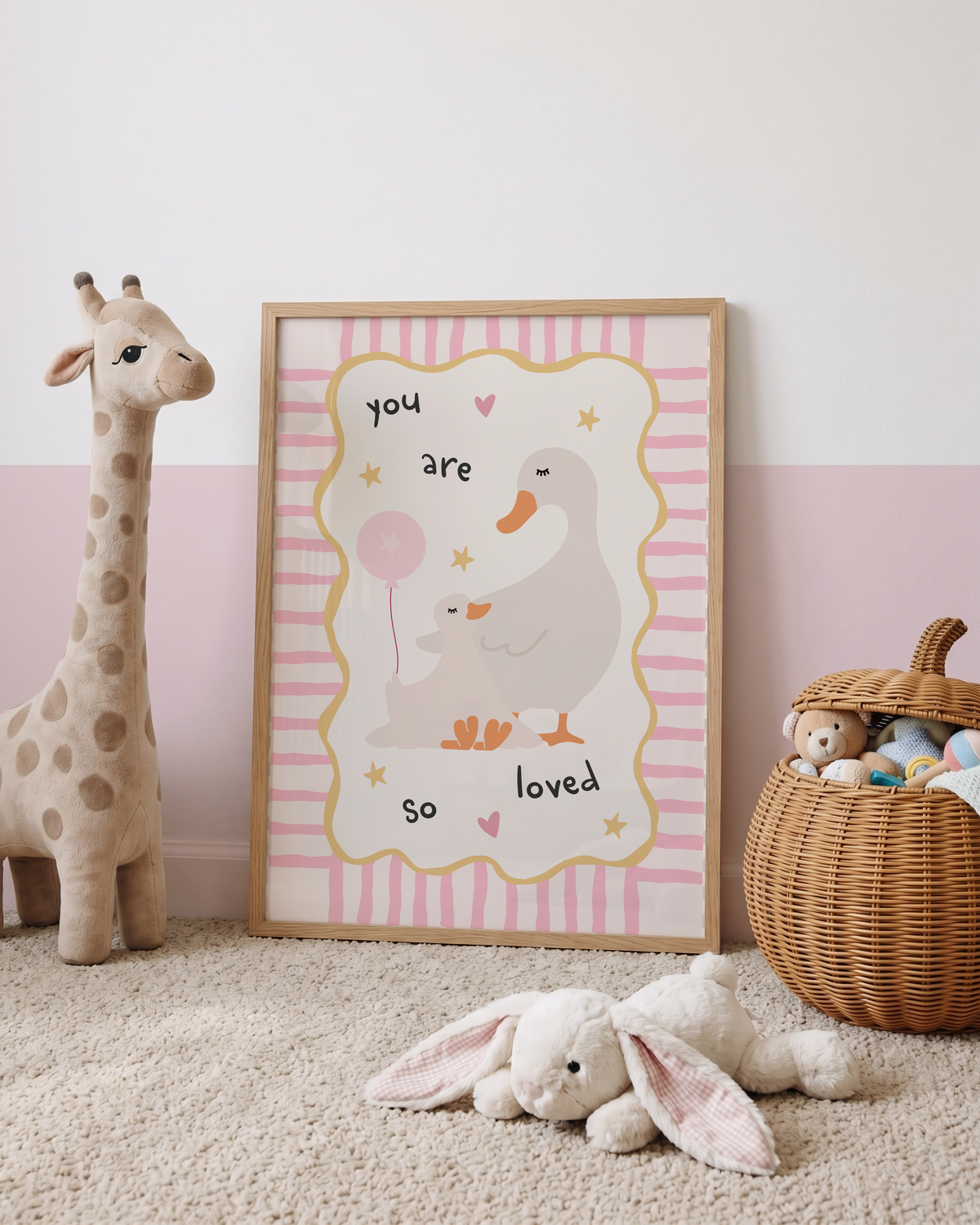 "You are so loved" Goose Print