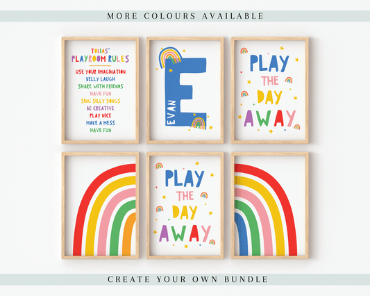 Create Your Own Playroom Bundle - Rainbow