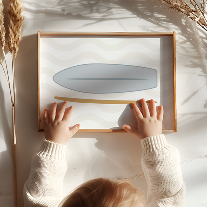 Cool Kids Surfboard Print