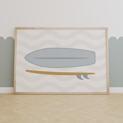 Cool Kids Surfboard Print