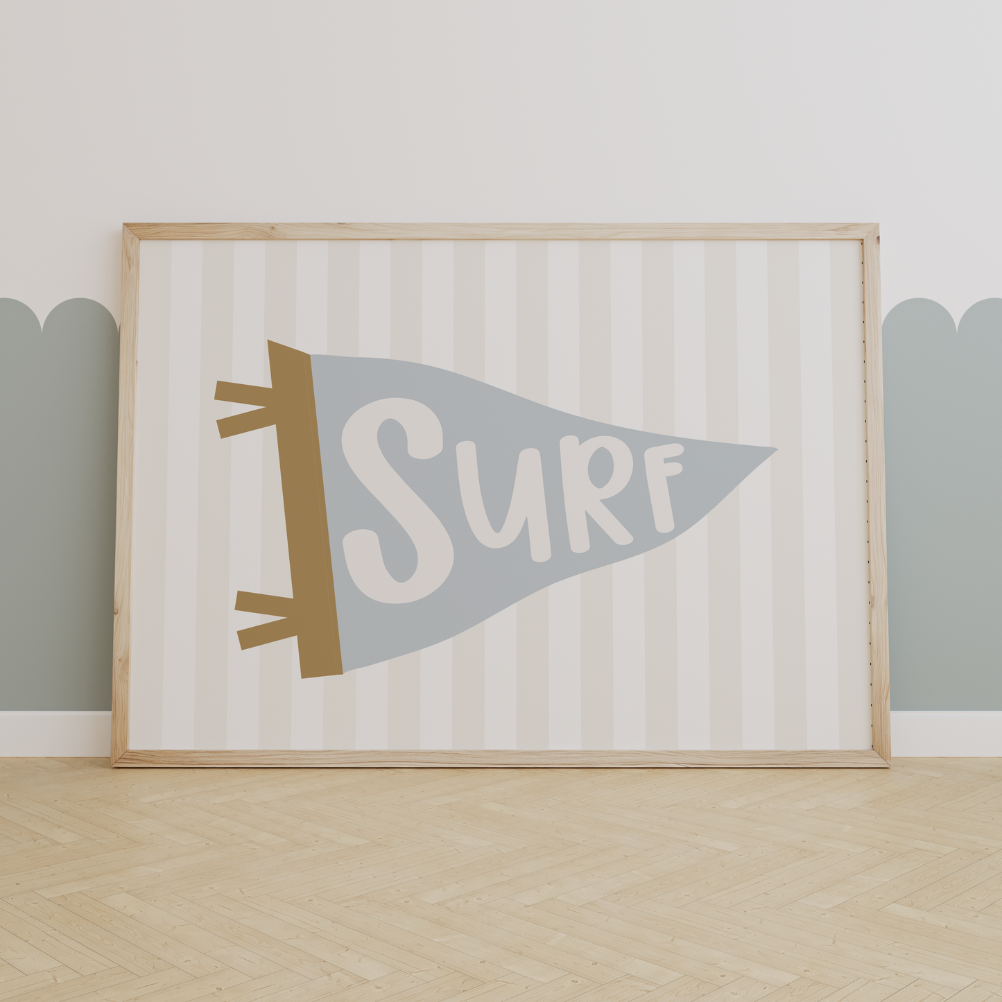 Surf Pennant Flag Print