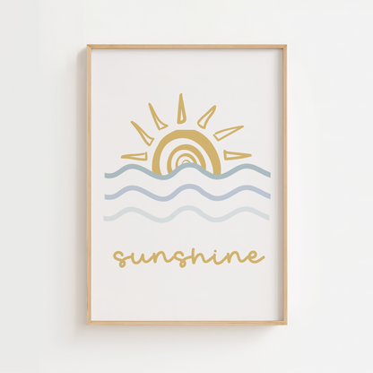Sunshine Surfer Print