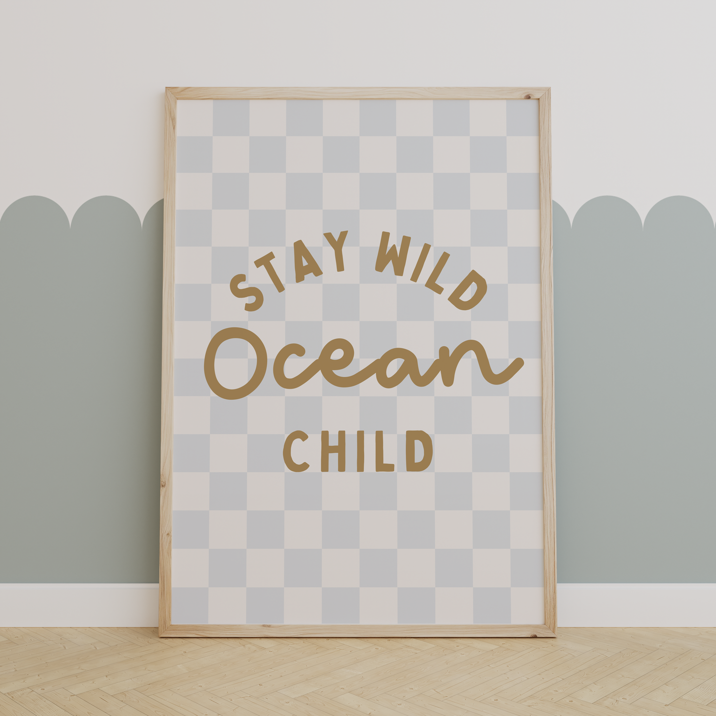 "Stay Wild Ocean Child" Surfer Print