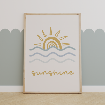 Sunshine Surfer Print