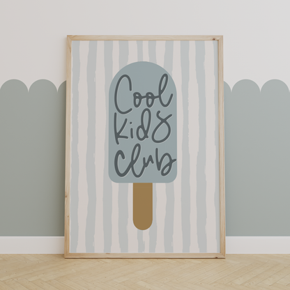 Cool Kids Club Ice Cream Print