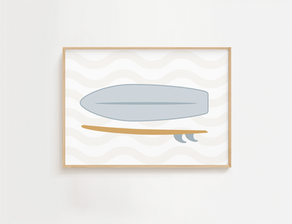 Cool Kids Surfboard Print