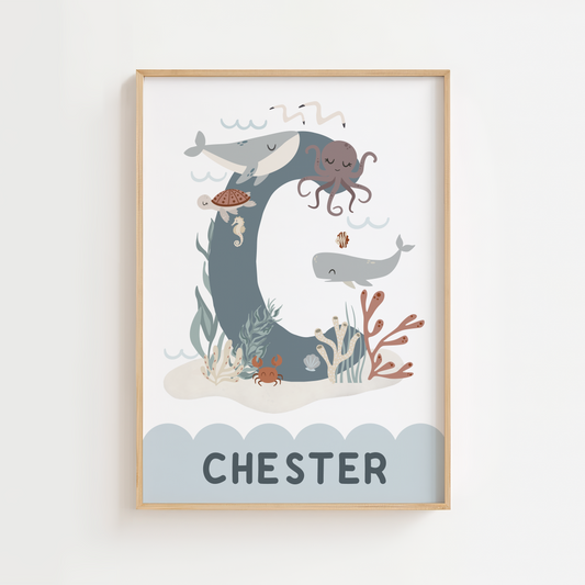 Personalised Under The Sea Print