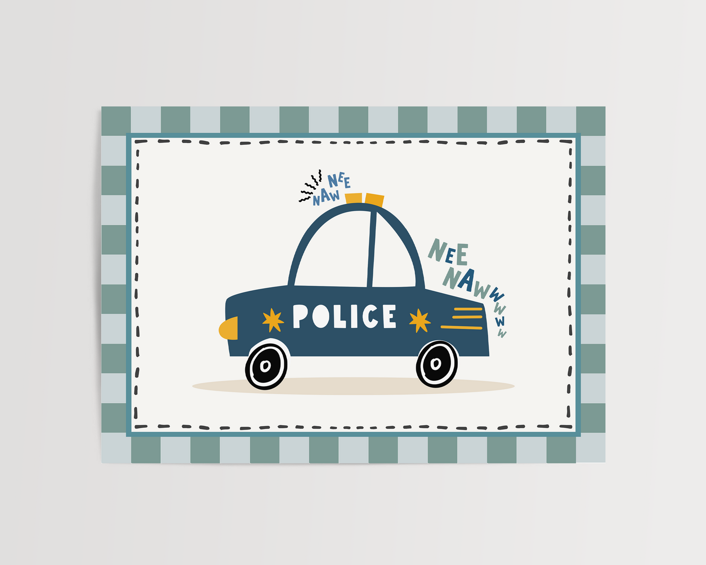 Police Car Print