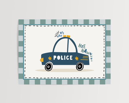 Police Car Print